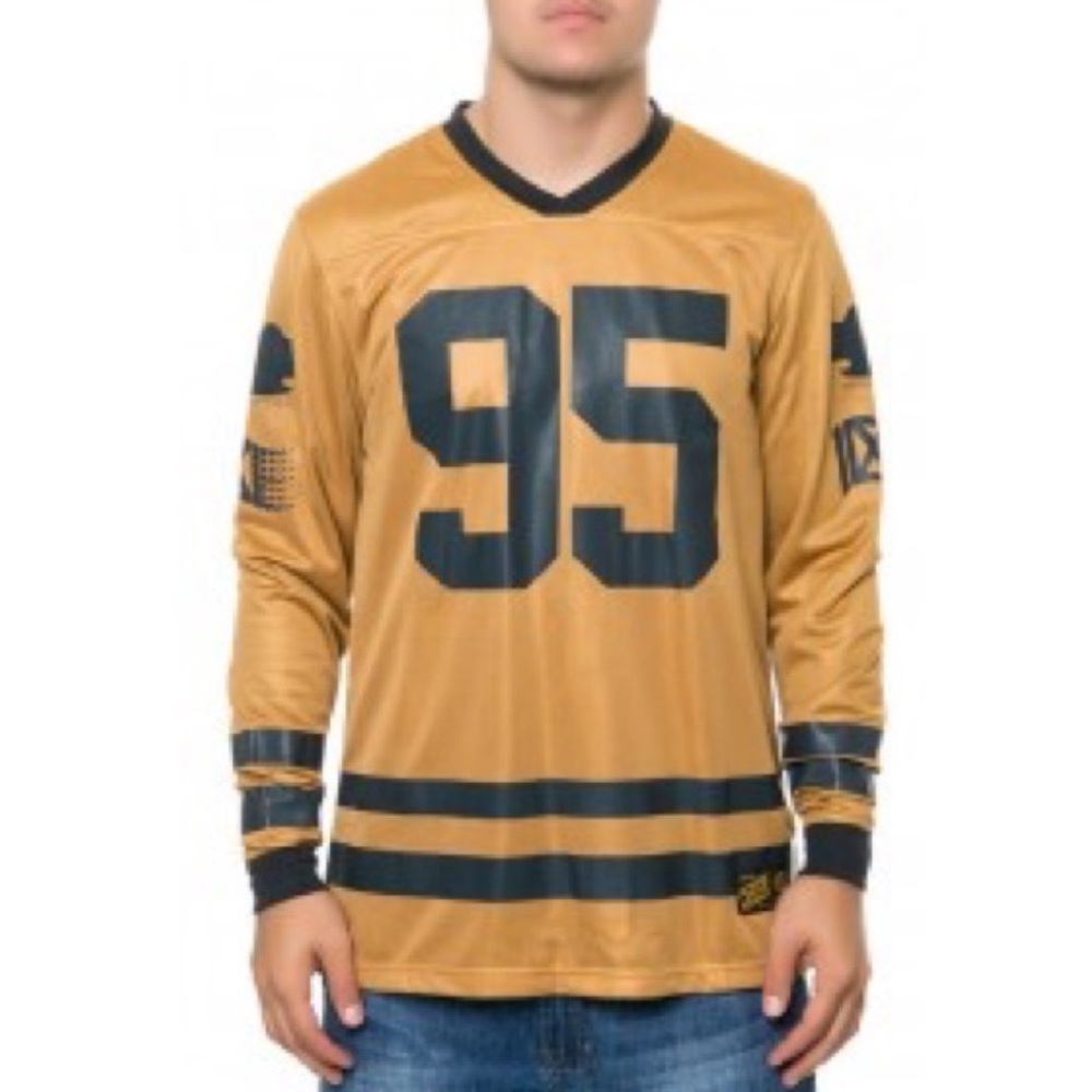 10.Deep All Saints Long Sleeve Mesh Jersey Size X-Large